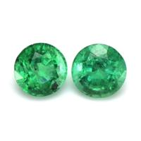 0.94 Ct.Tw.Total Carat Weight Emerald Pair from Zambia Video
