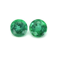 0.94 Ct.Tw.Total Carat Weight Emerald Pair from Zambia Video