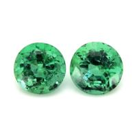 0.91 Ct.Tw.Total Carat Weight Emerald Pair from Zambia Video