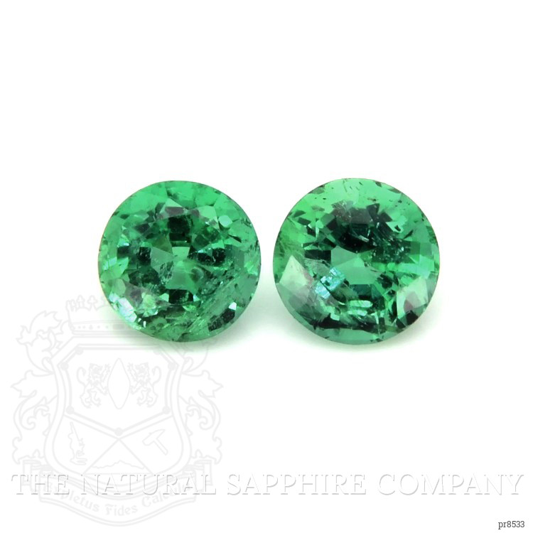 0.91 Ct.Tw. Emerald Pair from Zambia