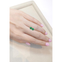 0.91 Ct.Tw.Total Carat Weight Emerald Pair from Zambia Life Style