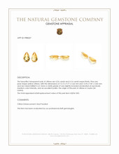 8.52 Ct.Tw.Total Carat Weight Yellow Citrine Pair from Ceylon (Sri Lanka) Appraisal
