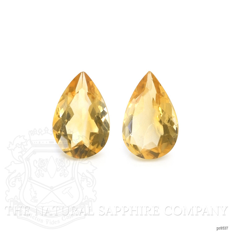 8.52 Ct.Tw. Citrine Pair from Ceylon (Sri Lanka)
