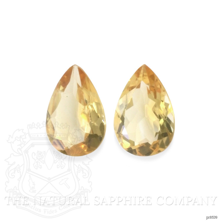 8.63 Ct.Tw. Citrine Pair from Ceylon (Sri Lanka)