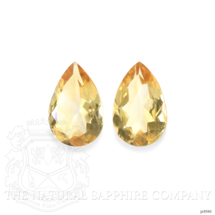 8.52 Ct.Tw. Citrine Pair from Ceylon (Sri Lanka)