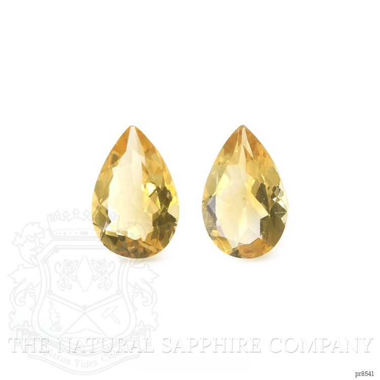 9.02 Ct.Tw. Citrine Pair from Ceylon (Sri Lanka)