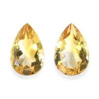 9.37&nbsp;Ct.Tw.Total Carat Weight Citrine Pair from Ceylon (Sri Lanka) Video