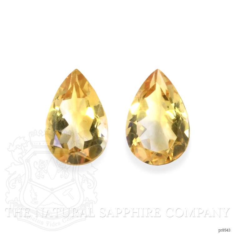 9.37 Ct.Tw. Citrine Pair from Ceylon (Sri Lanka)