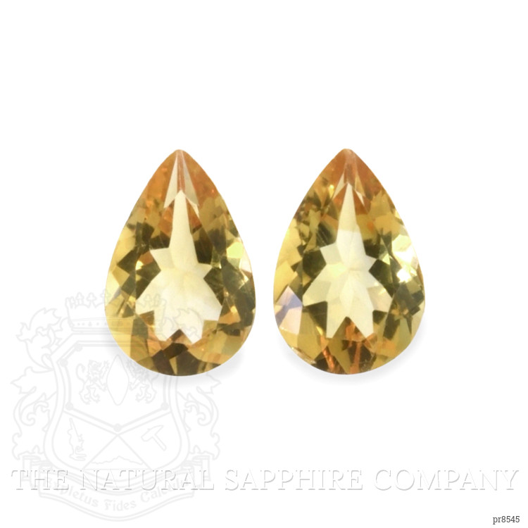 9.47 Ct.Tw. Citrine Pair from Ceylon (Sri Lanka)