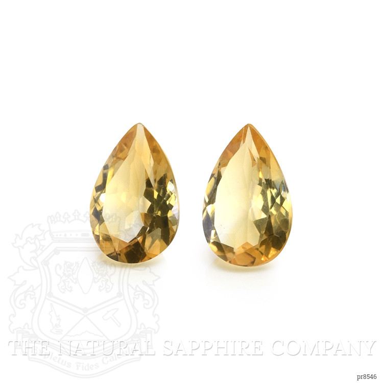9.14 Ct.Tw. Citrine Pair from Ceylon (Sri Lanka)