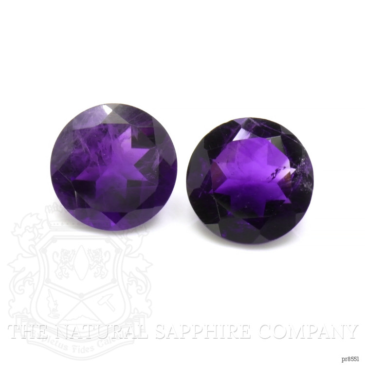 6.12 Ct.Tw. Amethyst Pair from Ceylon (Sri Lanka)