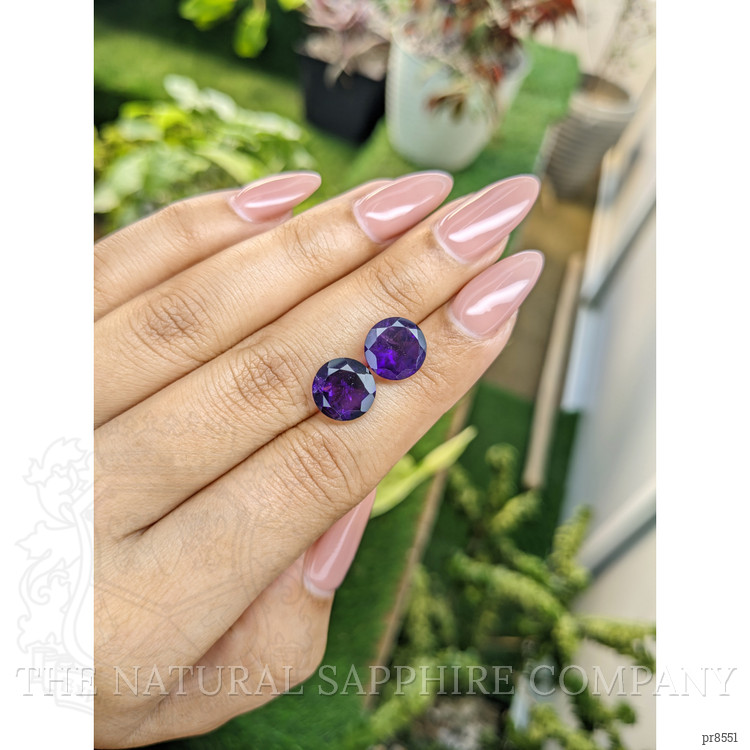 6.12 Ct.Tw. Amethyst Pair from Ceylon (Sri Lanka)