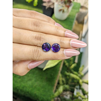6.12&nbsp;Ct.Tw.Total Carat Weight Amethyst Pair from Ceylon (Sri Lanka) Life Style
