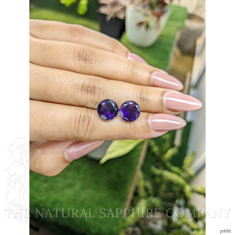 6.12 Ct.Tw. Amethyst Pair from Ceylon (Sri Lanka)