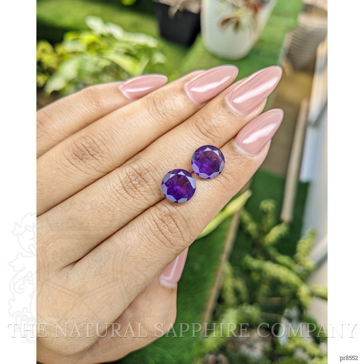 5.93 Ct.Tw. Amethyst Pair from Ceylon (Sri Lanka)