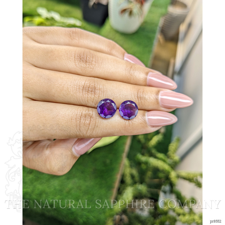 5.93 Ct.Tw. Amethyst Pair from Ceylon (Sri Lanka)