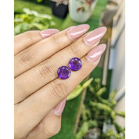 5.52&nbsp;Ct.Tw.Total Carat Weight Amethyst Pair from Ceylon (Sri Lanka) Life Style