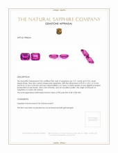 4.57&nbsp;Ct.Tw.Total Carat Weight Pink Sapphire Pair from Ceylon (Sri Lanka) Appraisal
