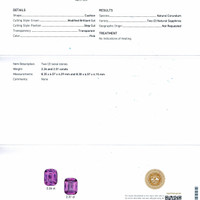 4.57 Ct.Tw.Total Carat Weight Pink Sapphire Pair from Ceylon (Sri Lanka) Scan Report