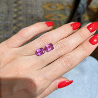 4.57&nbsp;Ct.Tw.Total Carat Weight Pink Sapphire Pair from Ceylon (Sri Lanka) Life Style