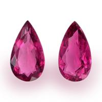 4.53 Ct.Tw.Total Carat Weight Rubellite Tourmaline Pair from Madagascar Video