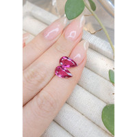 4.53 Ct.Tw.Total Carat Weight Rubellite Tourmaline Pair from Madagascar Life Style