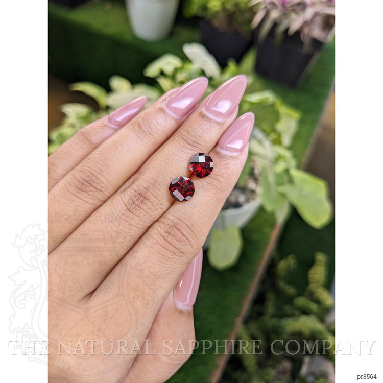 4.25 Ct.Tw. Garnet Pair from Ceylon (Sri Lanka)