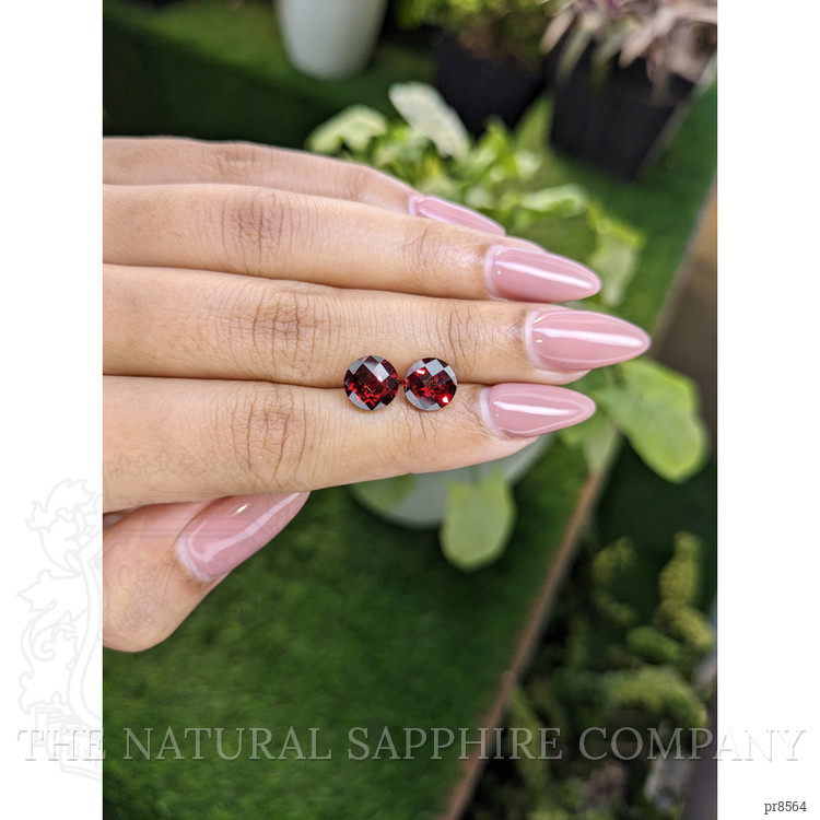 4.25 Ct.Tw. Garnet Pair from Ceylon (Sri Lanka)