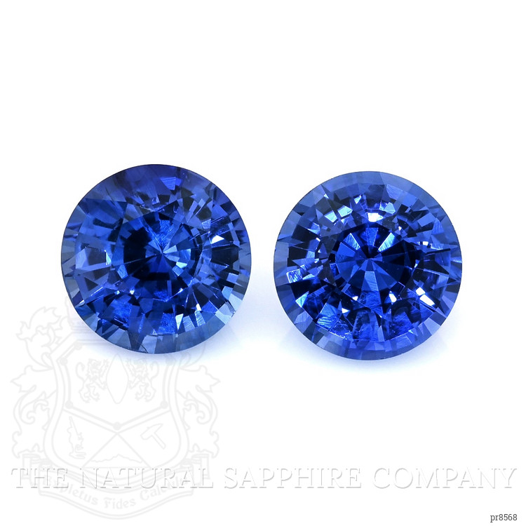 4.15 Ct.Tw. Blue Sapphire Pair from Ceylon (Sri Lanka)