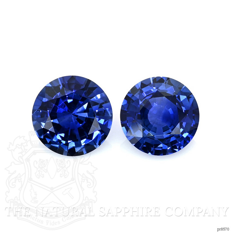 2.82 Ct.Tw. Blue Sapphire Pair from Ceylon (Sri Lanka)