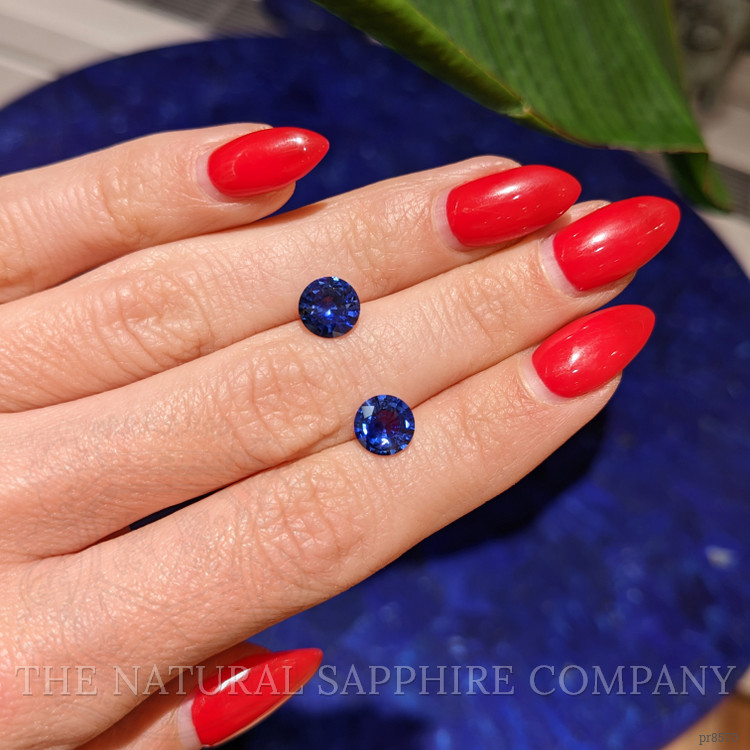 2.82 Ct.Tw. Blue Sapphire Pair from Ceylon (Sri Lanka)