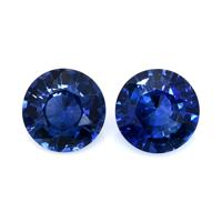 2.58&nbsp;Ct.Tw.Total Carat Weight Blue Sapphire Pair from Ceylon (Sri Lanka) Video