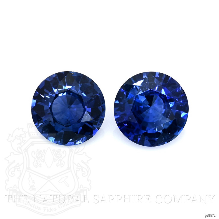 2.58 Ct.Tw. Blue Sapphire Pair from Ceylon (Sri Lanka)