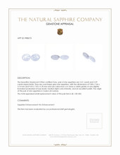 4.70 Ct.Tw.Total Carat Weight Grey Star Sapphire Pair from Ceylon (Sri Lanka) Appraisal