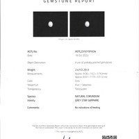 4.70&nbsp;Ct.Tw.Total Carat Weight Grey Star Sapphire Pair from Ceylon (Sri Lanka) Scan Report
