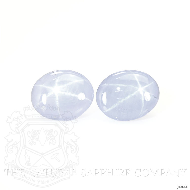 4.70 Ct.Tw. Grey Star Sapphire Pair from Ceylon (Sri Lanka)