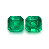 8.79 Ct.Tw.Total Carat Weight Emerald Pair from Colombia Video