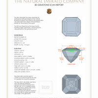 8.79 Ct.Tw.Total Carat Weight Emerald Pair from Colombia 3 D Scan Report