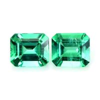 2.95 Ct.Tw.Total Carat Weight Emerald Pair from Colombia Video