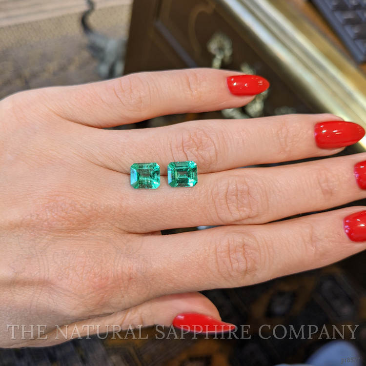 2.95 Ct.Tw. Emerald Pair from Colombia