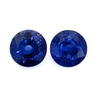 2.06&nbsp;Ct.Tw.Total Carat Weight Blue Sapphire Pair from Ceylon (Sri Lanka) Video