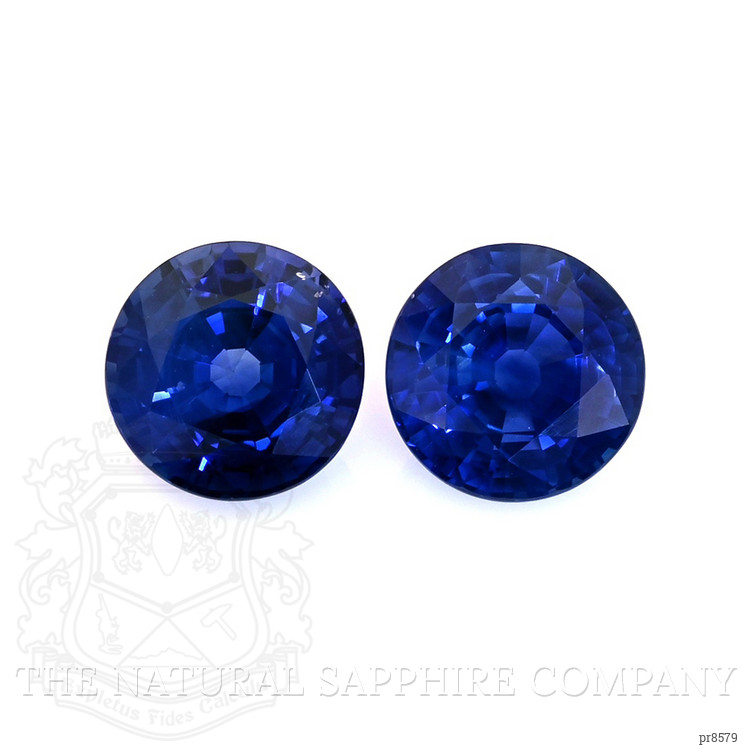 2.06 Ct.Tw. Blue Sapphire Pair from Ceylon (Sri Lanka)