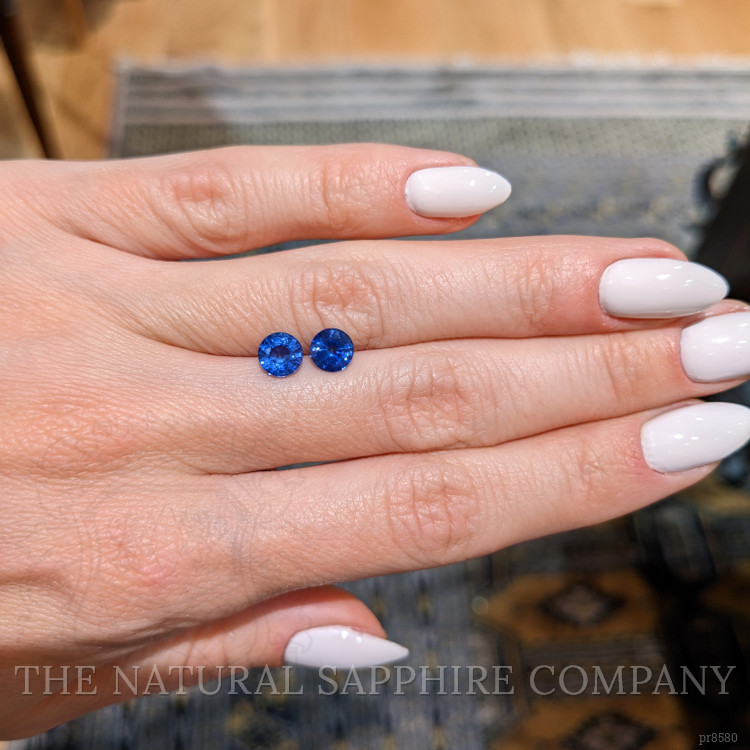 2.01 Ct.Tw. Blue Sapphire Pair from Ceylon (Sri Lanka)