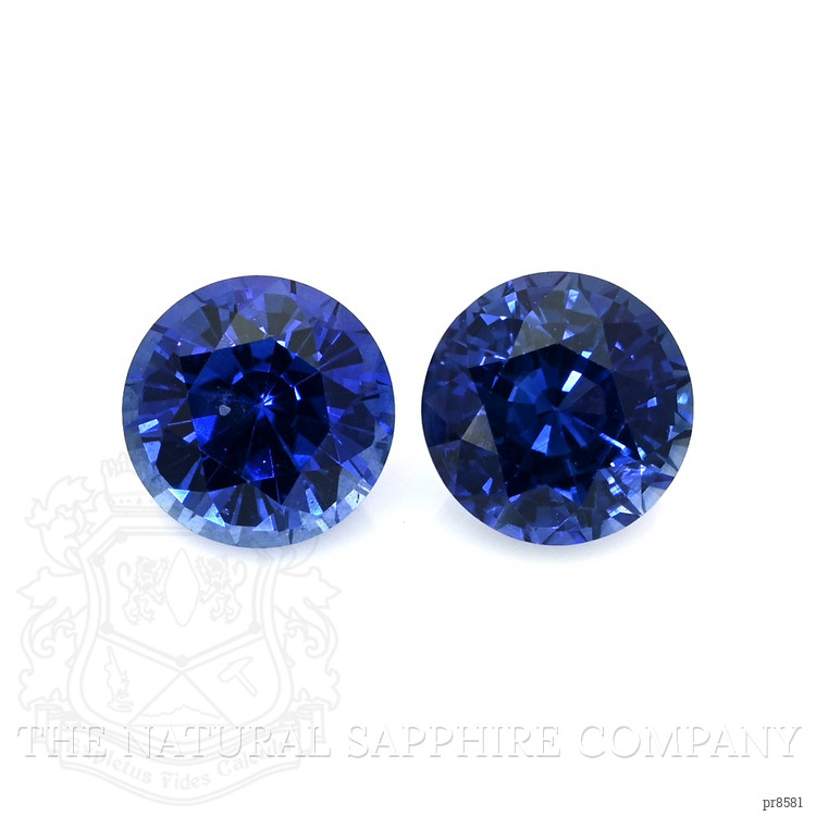 2.28 Ct.Tw. Blue Sapphire Pair from Ceylon (Sri Lanka)