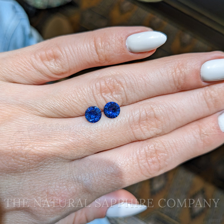 1.92 Ct.Tw. Blue Sapphire Pair from Ceylon (Sri Lanka)