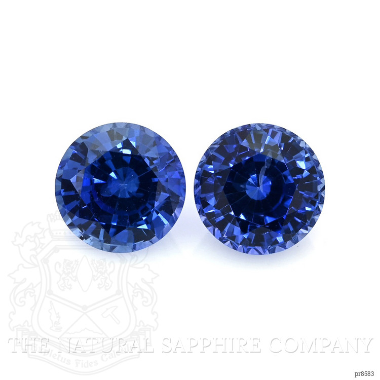 2.28 Ct.Tw. Blue Sapphire Pair from Ceylon (Sri Lanka)