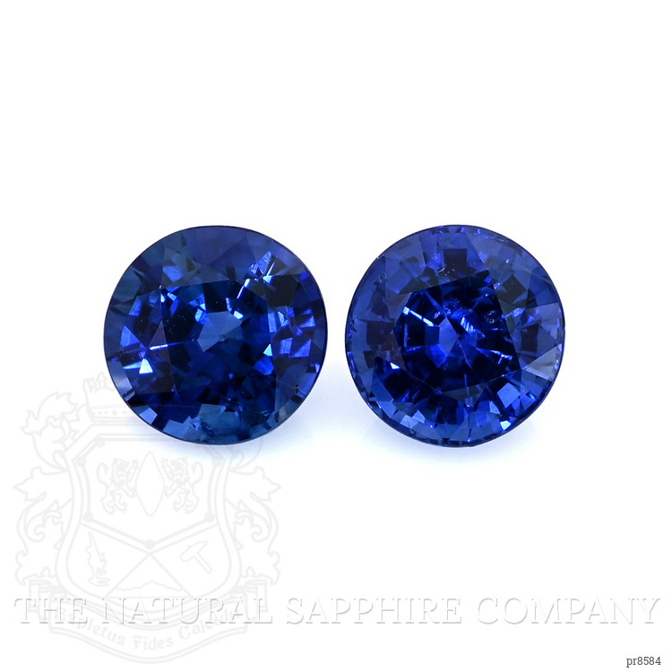 2.04 Ct.Tw. Blue Sapphire Pair from Ceylon (Sri Lanka)