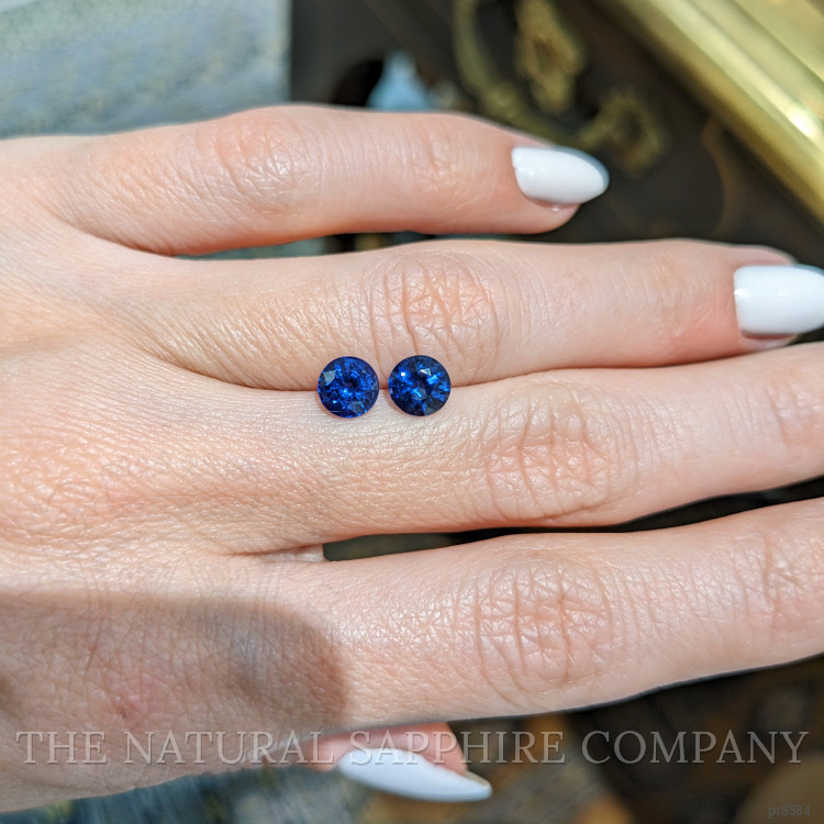 2.04 Ct.Tw. Blue Sapphire Pair from Ceylon (Sri Lanka)