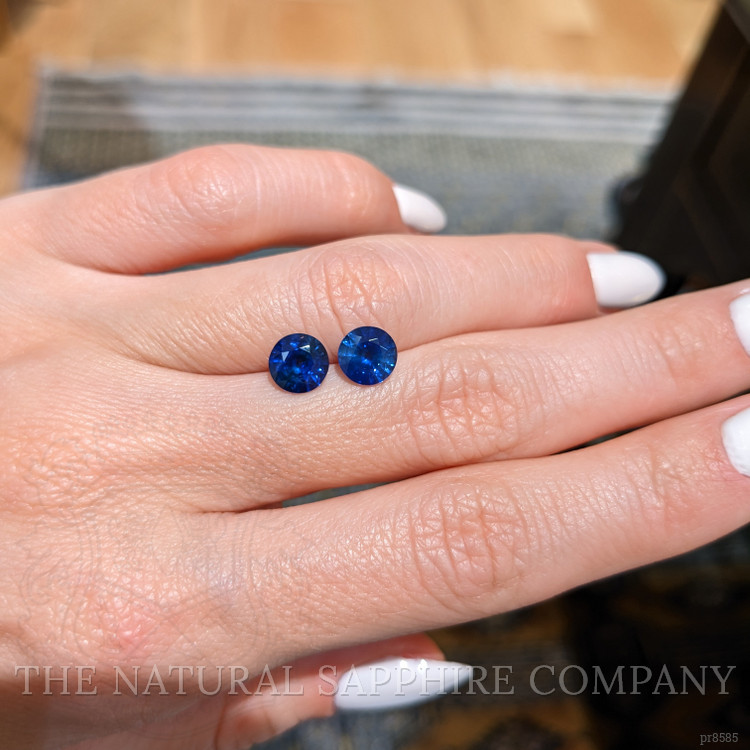 2.87 Ct.Tw. Blue Sapphire Pair from Ceylon (Sri Lanka)