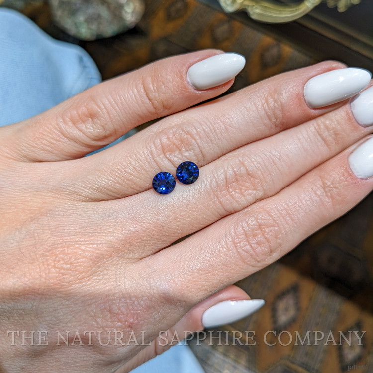 1.87 Ct.Tw. Blue Sapphire Pair from Ceylon (Sri Lanka)